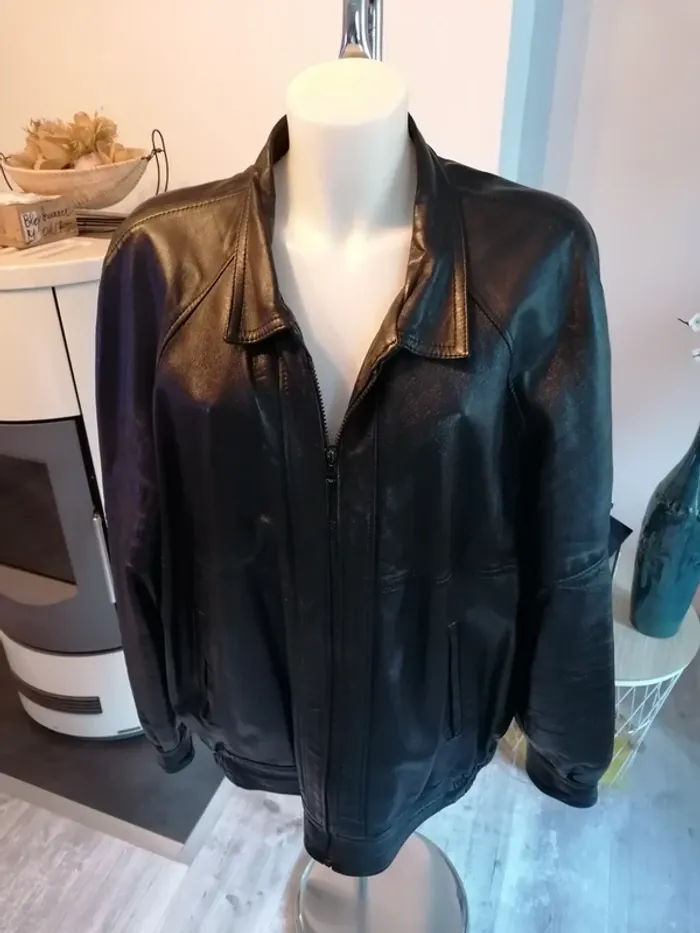 Veste cuir vintage broz brother's XXL