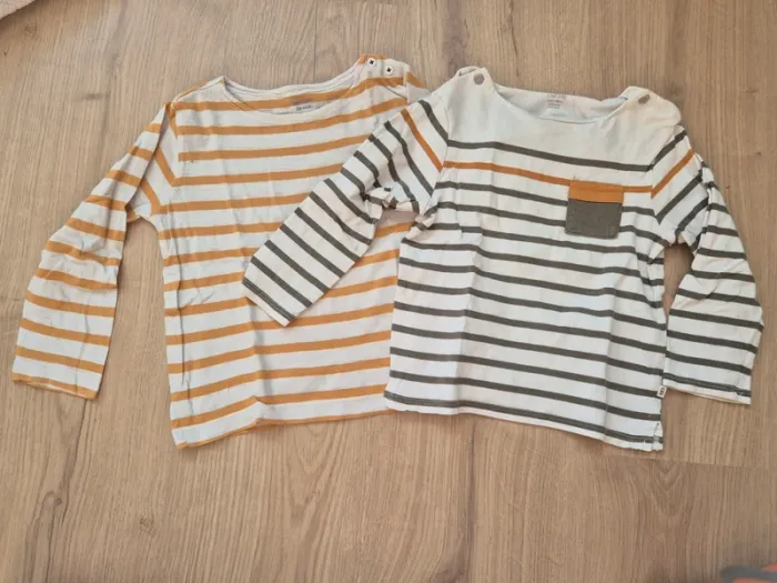 Lot t-shirts ML 24 mois