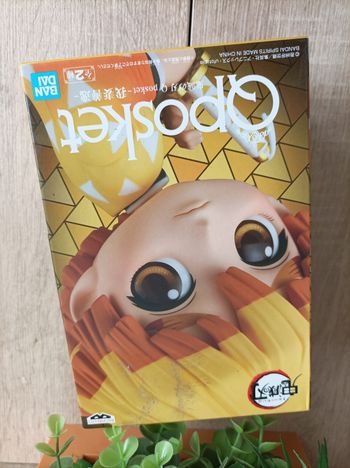 Figurine Zenitsu Agatsuma Demon Slayer Kimetsu no yaiba banpresto qposket Bandai
