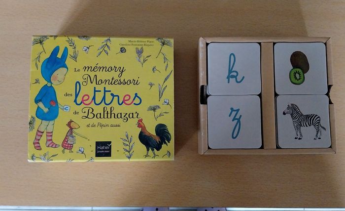 Jeu Montessori "Les lettres de Balthazar "