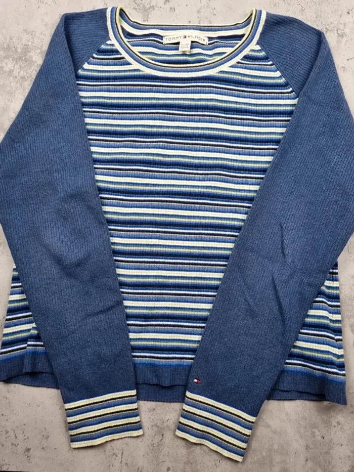Sweat rayé Tommy Hilfiger – Taille XL/42 Femmes - photo numéro 3