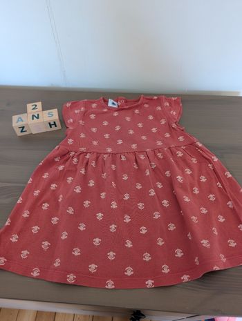 Robe rouge petit bateau 2 ans 
