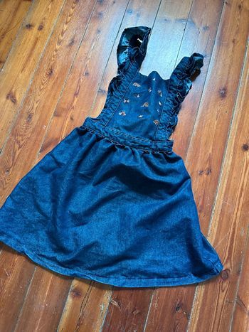 Robe sergent major jeans fleur 10a