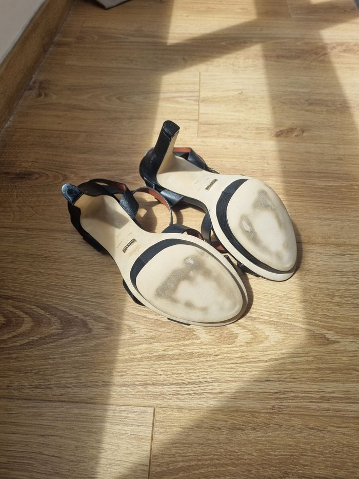 Sandales minelli noires en cuir - photo numéro 5