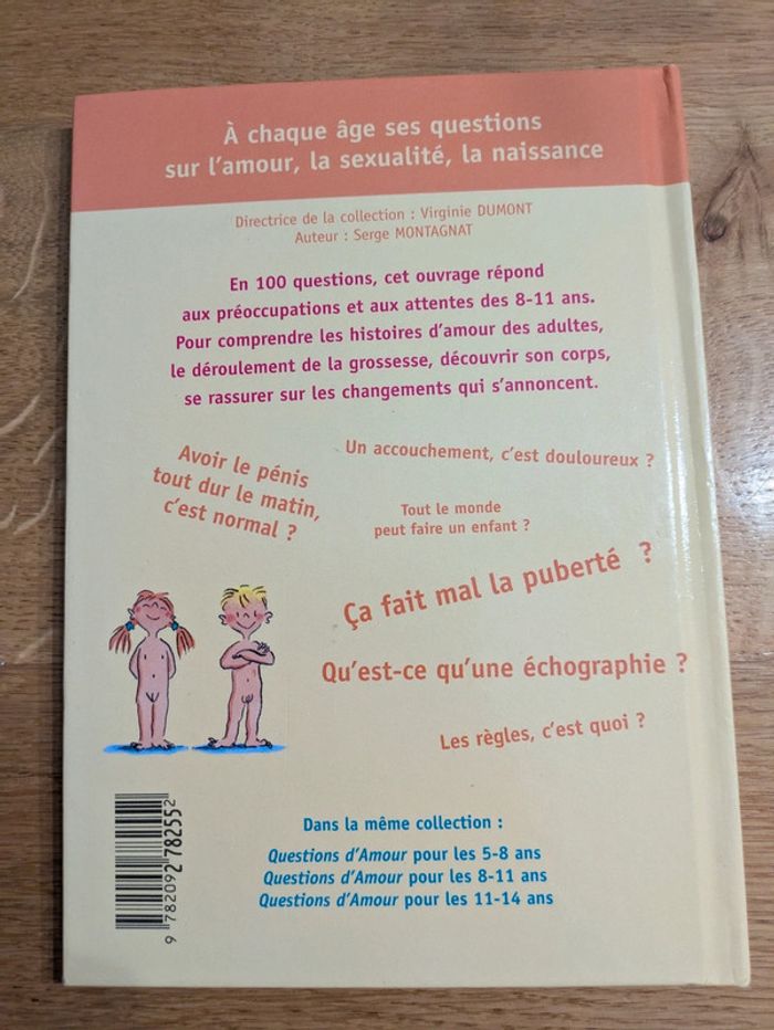 Livre questions d amour 8/11 ans - photo numéro 2