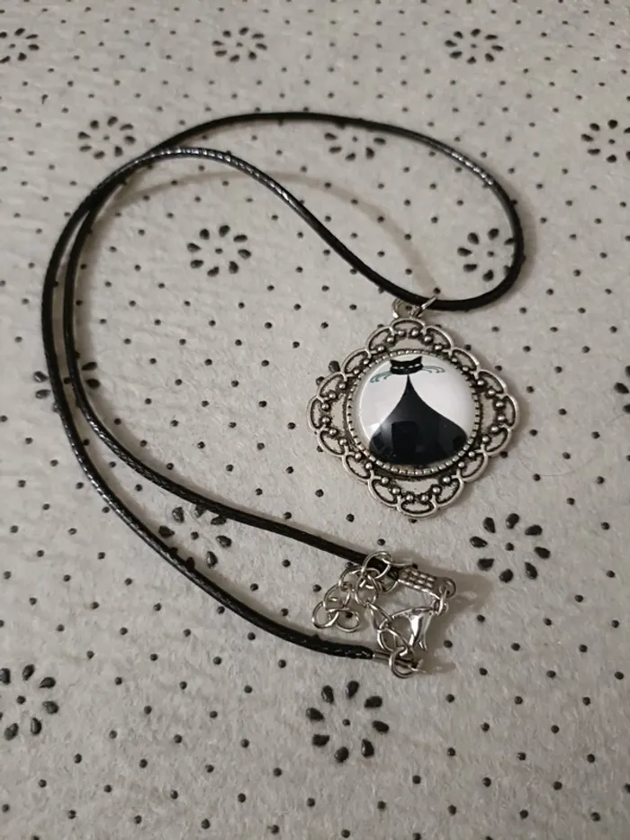 Collier pendentif Chat - photo numéro 2
