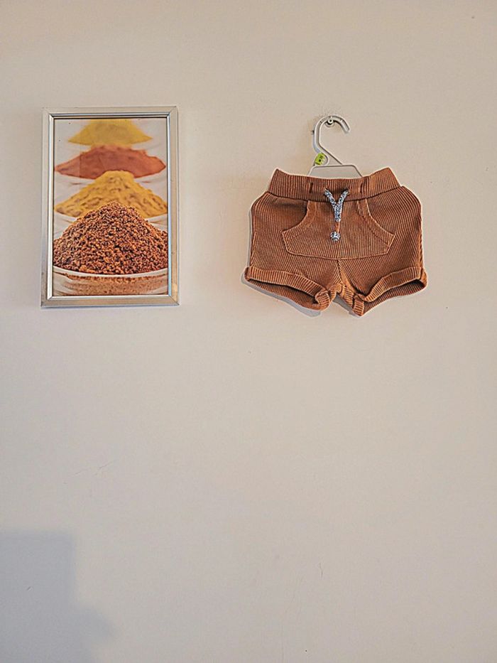 Short léger bébé garçon couleur marron