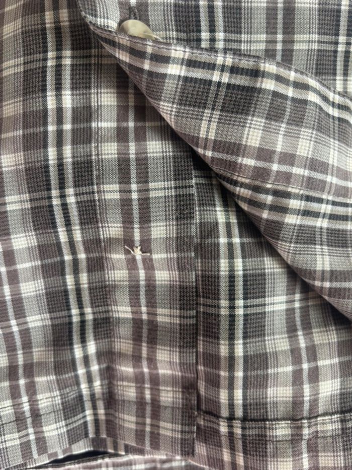 Chemise à manche courte The North Face M/L à carreaux gris et blanc - photo numéro 12