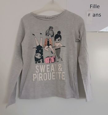 T-shirt ml H&M 8 ans