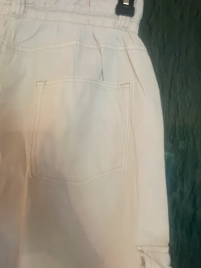 Cargo élastique blanc écru - photo numéro 8