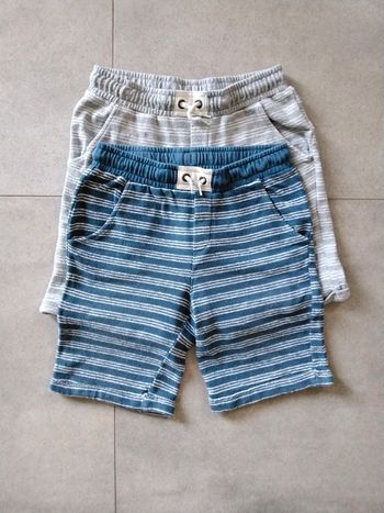 Lot de 2 shorts/bermudas en coton