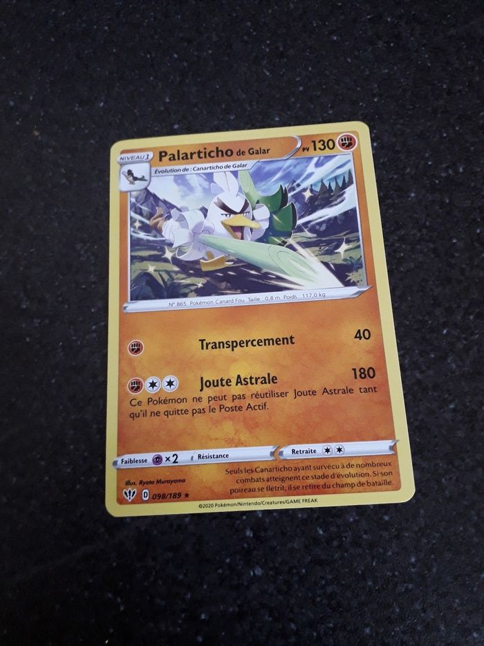 Palarticho de Galar carte Pokémon neuve