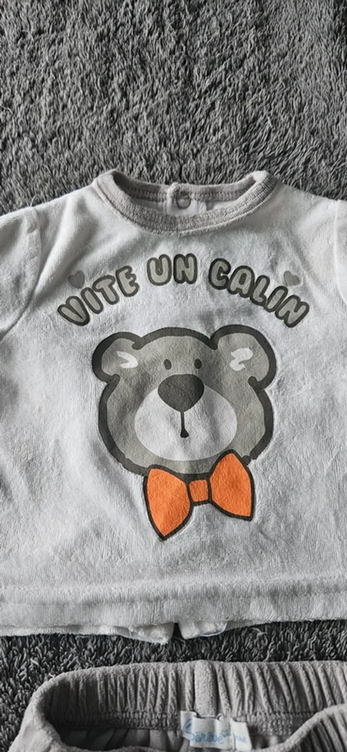 Ensemble 2 pièces pyjama 3 mois garçon - photo numéro 4