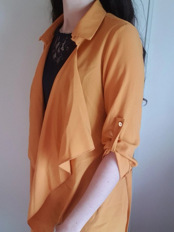 Gilet veste moutarde - photo numéro 6