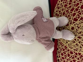 Moulin roty collection Basile et lola doudou lapin violet