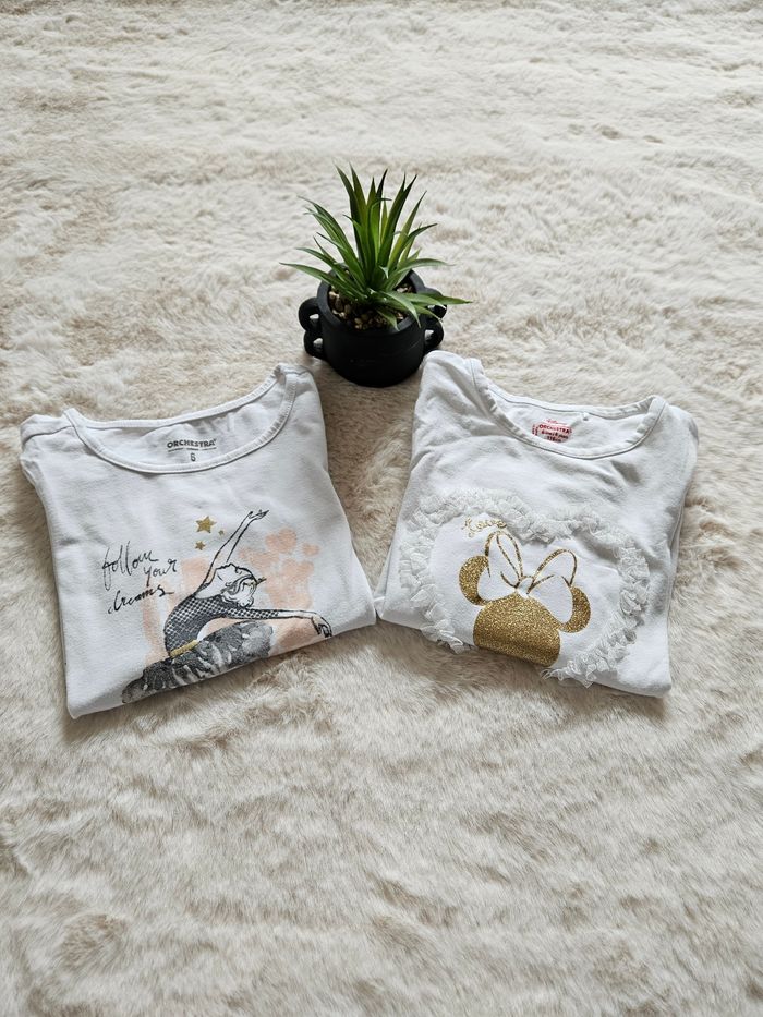 Lot de 2 Tee-shirt à manches longues- 6 ans - photo numéro 2