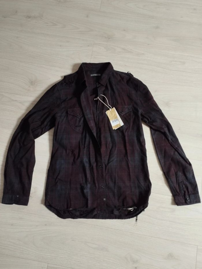 Chemise à carreaux homme taille L Ross Carra