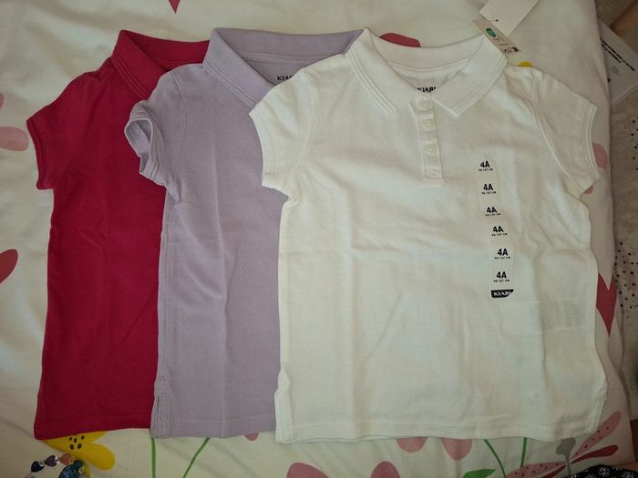 Lot 3 polos fille
