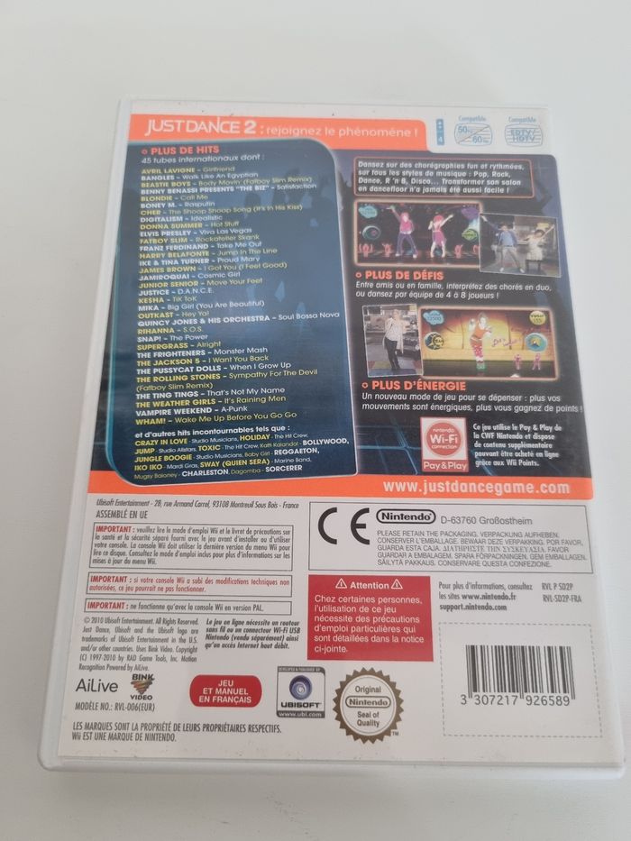 Just dance 2 wii complet PAL FR - photo numéro 3