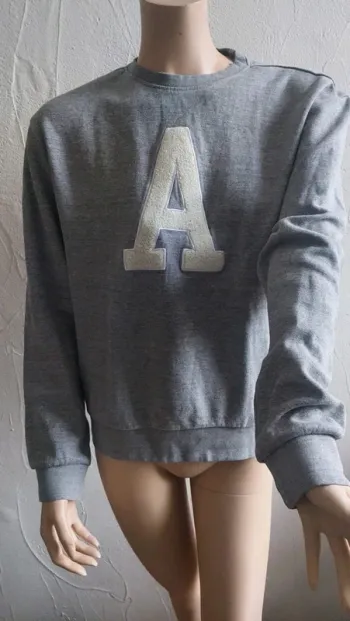 Sweat décontracté à lettre en relief - Taille S
