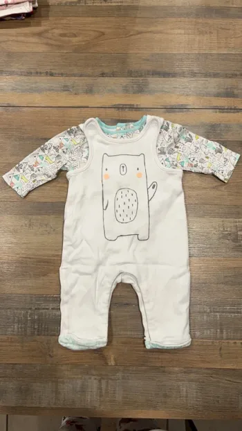 Salopette t-shirt manches longues