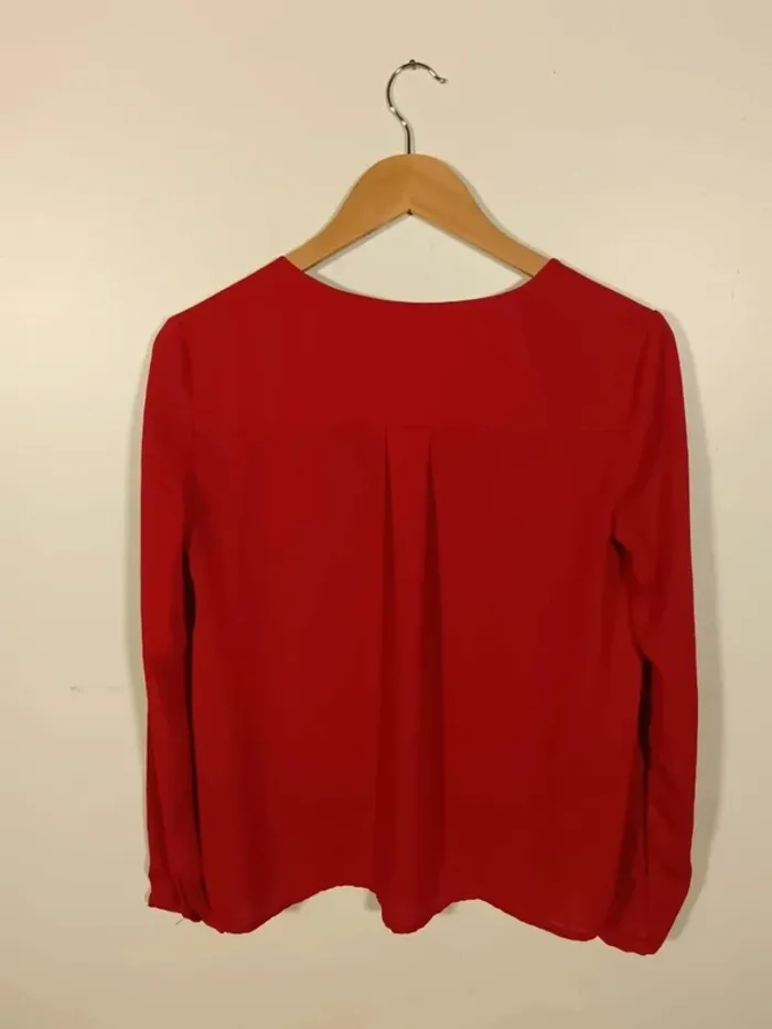 Blouse rouge Mango 36 - photo numéro 2