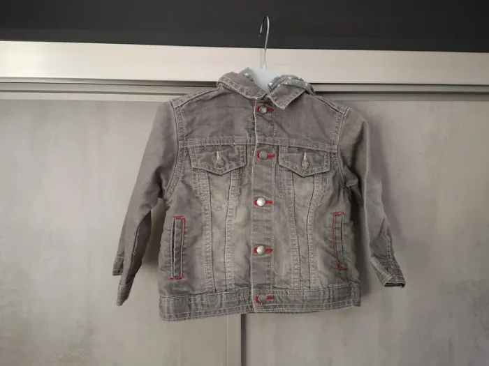 Veste en jean 18 mois grise