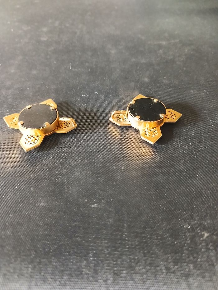 2 Pendentifs doré croix aimanté - photo numéro 5