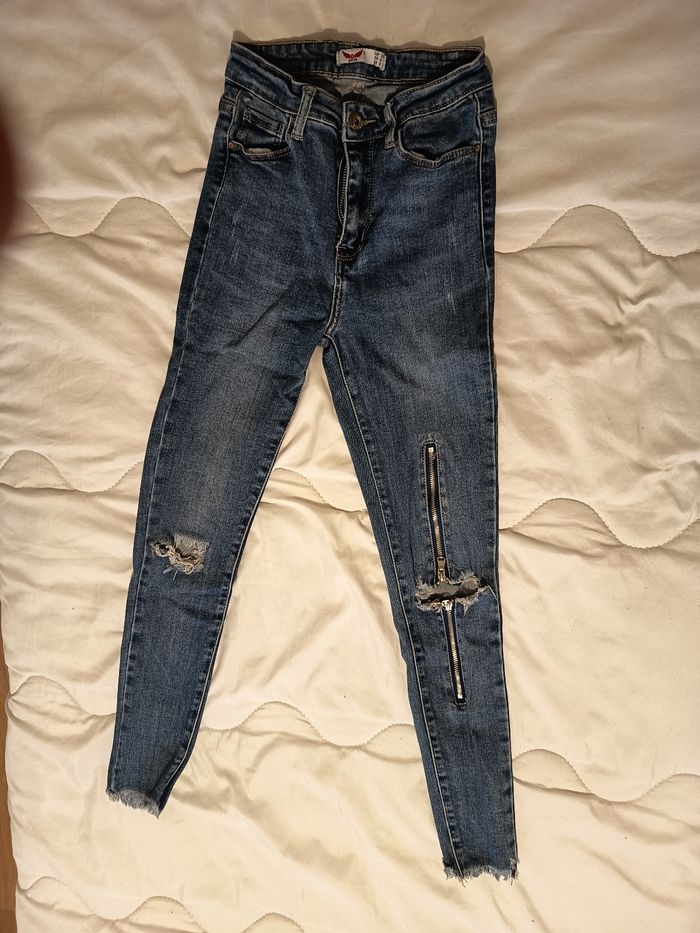 Jeans troué femme