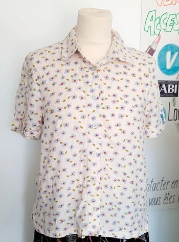Chemise  été aspect vintage neuf avec  étiquette 🏷 Lefties 34 #lora11femme34