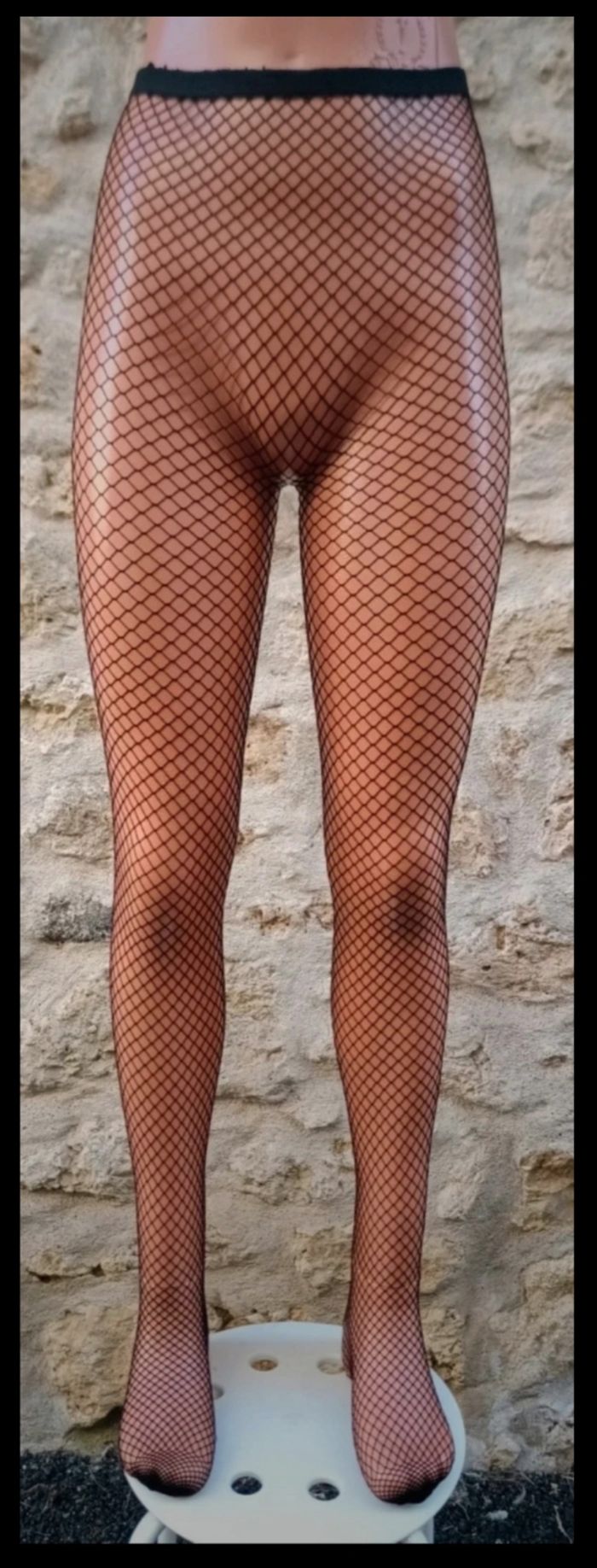 Collant résille motif fantaisie - photo numéro 2