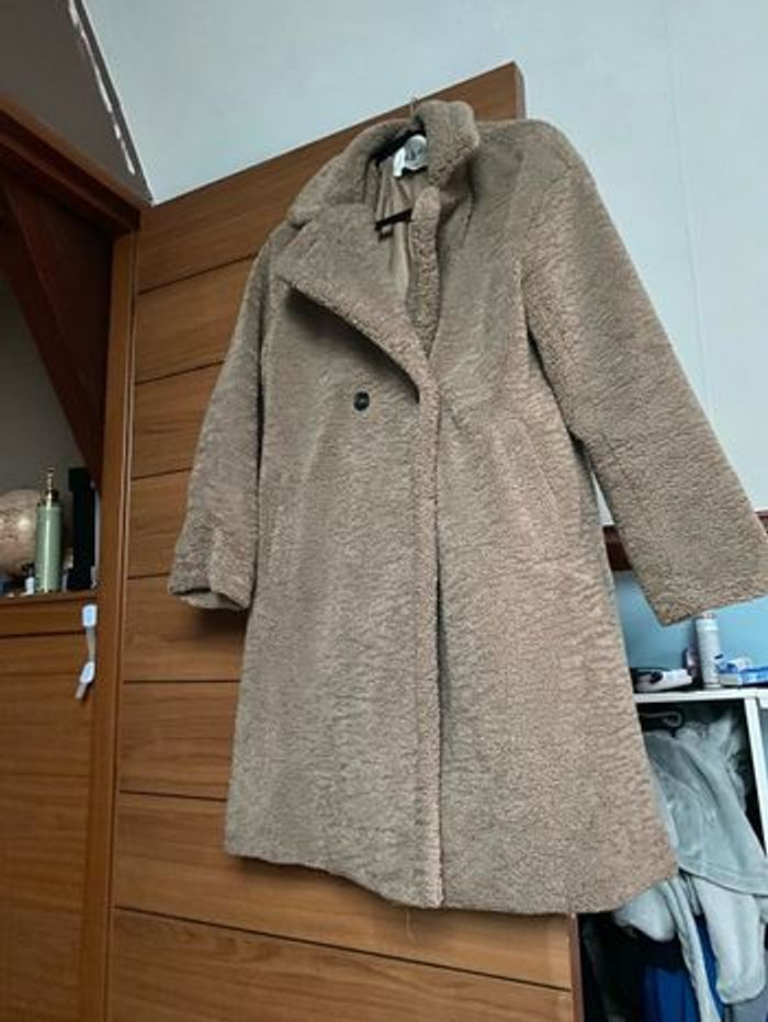 Manteau femme Teddy bear taupe laparisiennek taille L - photo numéro 2