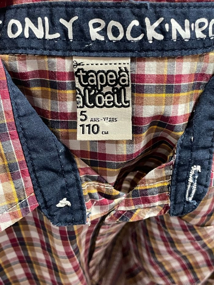 Tape à l’œil - chemise carreaux - 5 ans - photo numéro 2