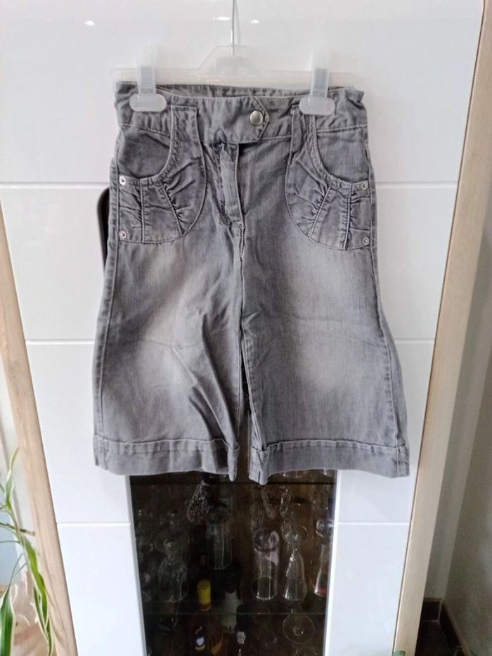 Pantacourt en jean fille 8 ans