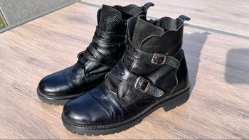 Bottines en cuir