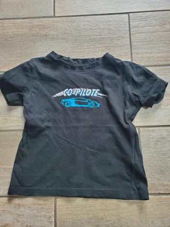 T shirt copilote 3 ans