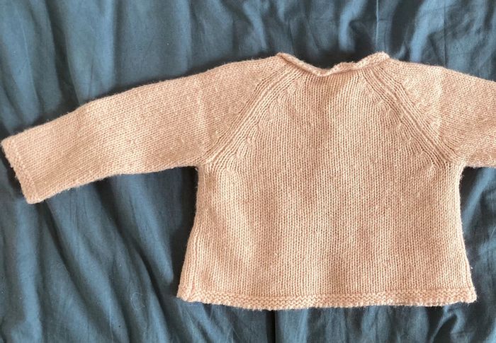 Gilet laine et alpaga rose 6mois Bonton - photo numéro 5