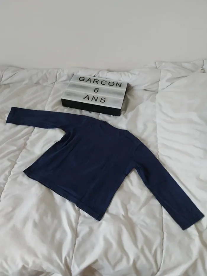 Tee-shirt manche longue garçon 6 ans Pick Ouic - photo numéro 2