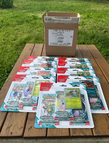 Lot de 9 Tripacks Pokémon Ev9 Aventures Ensemble Scellé