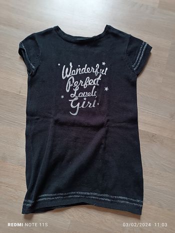 Robe pull manches courtes