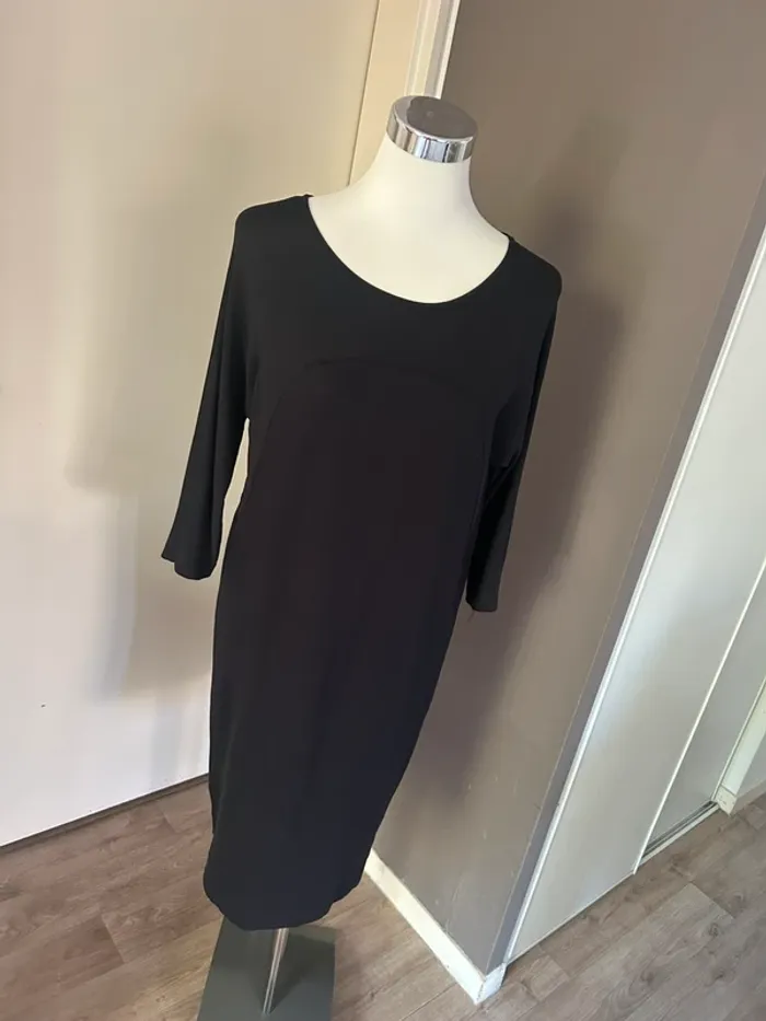 Cos robe longue midi moulante  noir taille S /36 - photo numéro 4