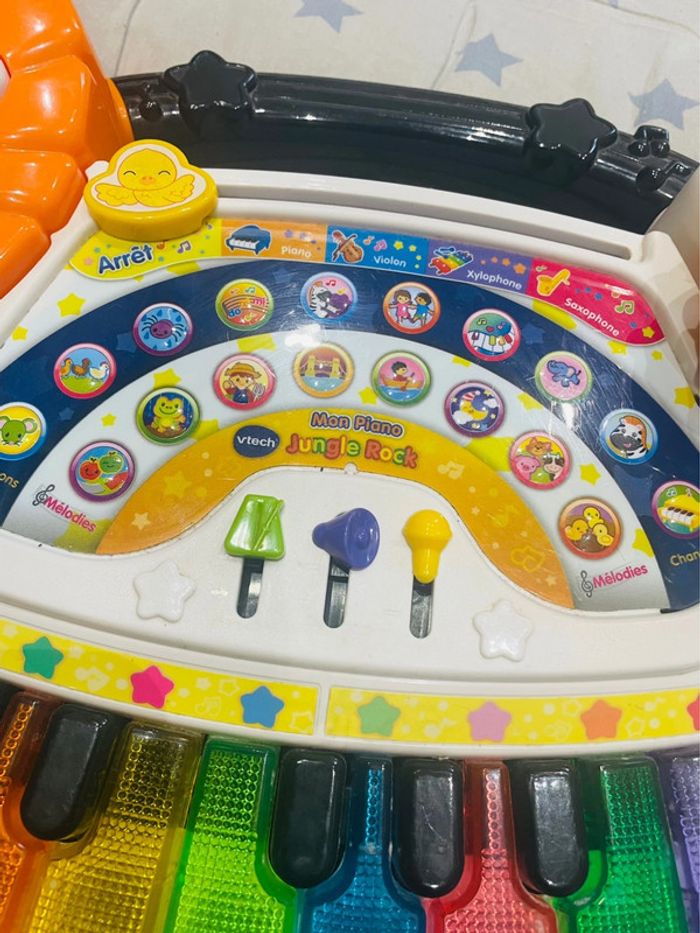 Jungle Rock - Piano Zèbre touches lumineuses Vtech - photo numéro 4