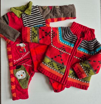 Ensemble Catimini 3 mois – grenouillère + gilet (mixte fille/garçon)