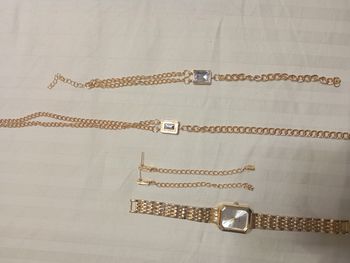 Parure bijoux femme neuve en acier