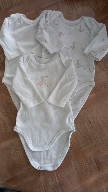 Lot de 3 bodies 3 mois