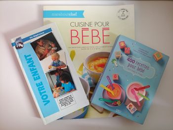 Lot de livres recettes bébé