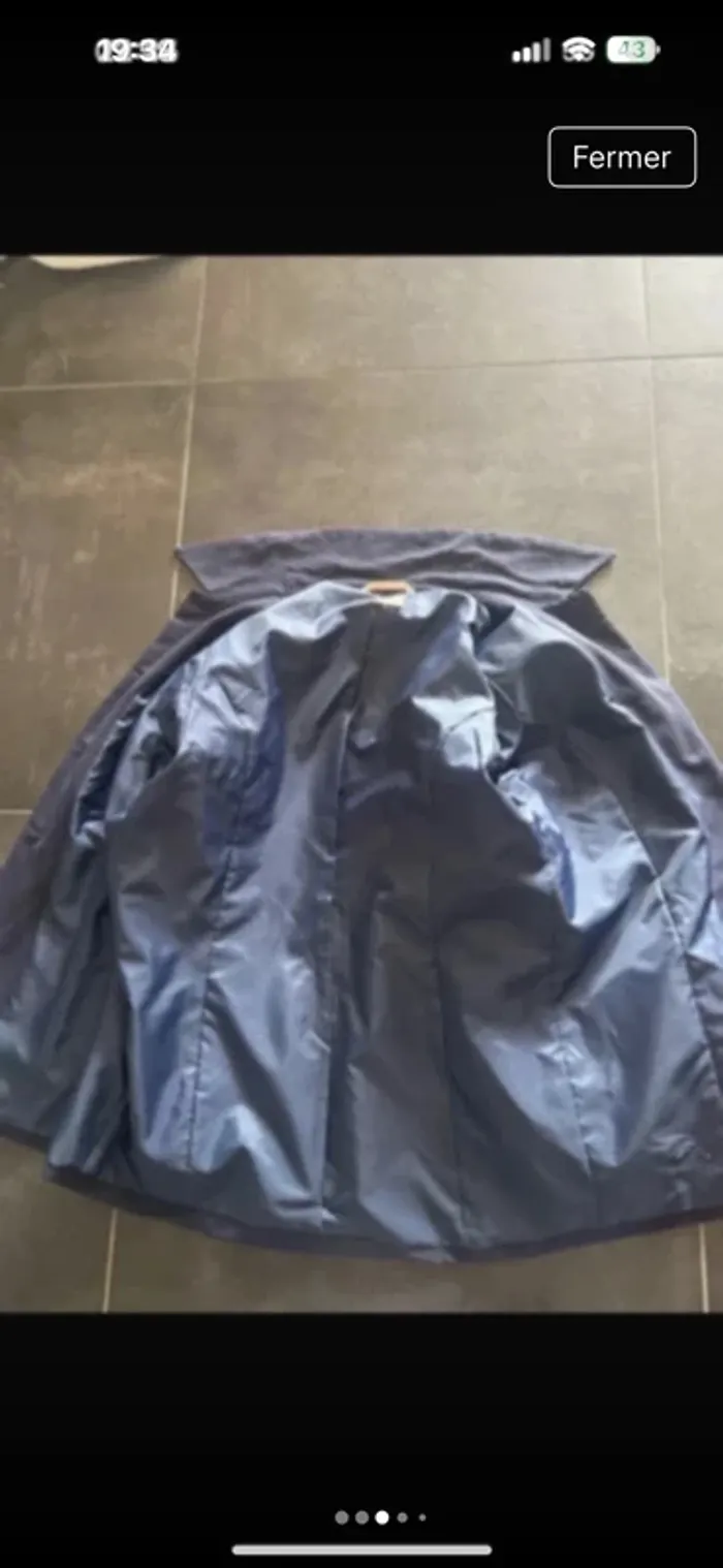 Veste longue vintage boutons dorés t 38 #claire - photo numéro 6