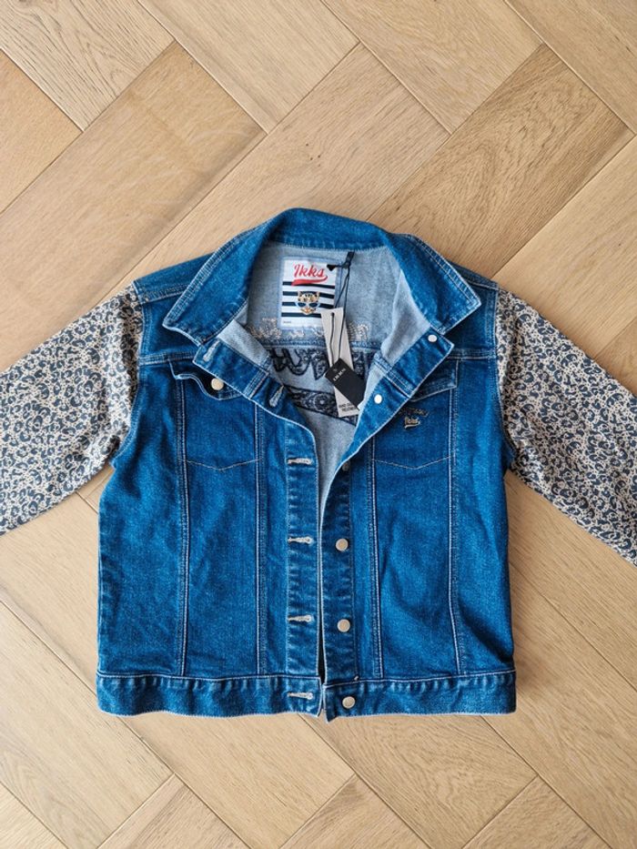 Veste en jean fille bleu Neuve IKKS 14 ans - photo numéro 3