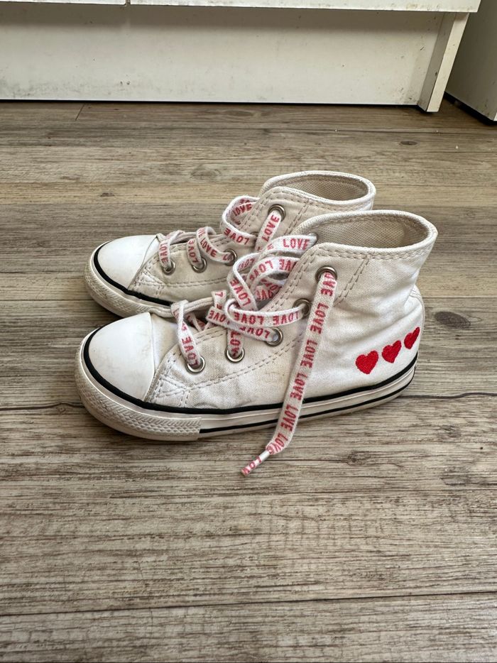 Converse all star cœur taille 24 - photo numéro 6