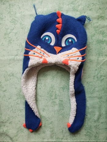 Bonnet hiver chat garçon 51-56 cm